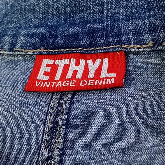 Ethyl Vintage Denim Jacket Size Medium - Picture 10 of 13